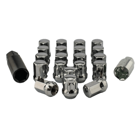 Hurricane Motorsport Wheel Nut Kit Steel M12x1.5 - 32mm (Silver)