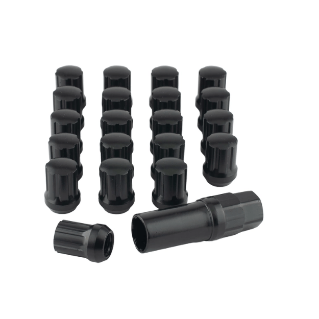 Hurricane Motorsport Wheel Nut Kit of Locking Model M12x1.25 (Black)