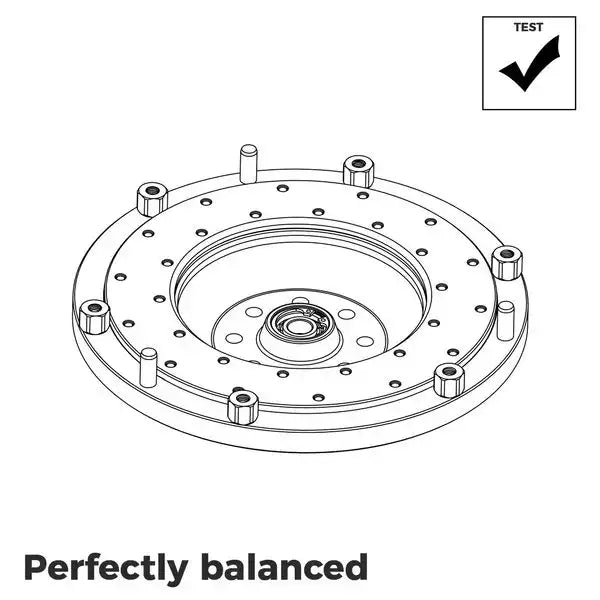 PMC Motorsport BMW E36 E46 Solid Lightweight Flywheel (5.7kg) for M50 S50 M52 S52 M54, E46 M3 S54, BMW N54 GS6-53BZ 240mm