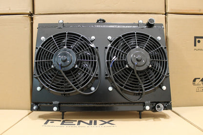 Fenix Radiators Nissan Skyline R32 GTS-T-GT-R Full Alloy Performance Radiator & Fan Shroud Kit