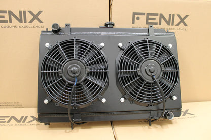 Fenix Radiators Nissan Silvia S13 SR20DET Full Alloy Performance Radiator & Fan Shroud Kit