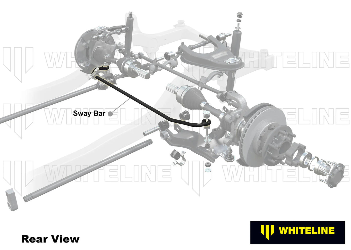 Whiteline Toyota Land Cruiser J100 Front Anti-Roll Bar
