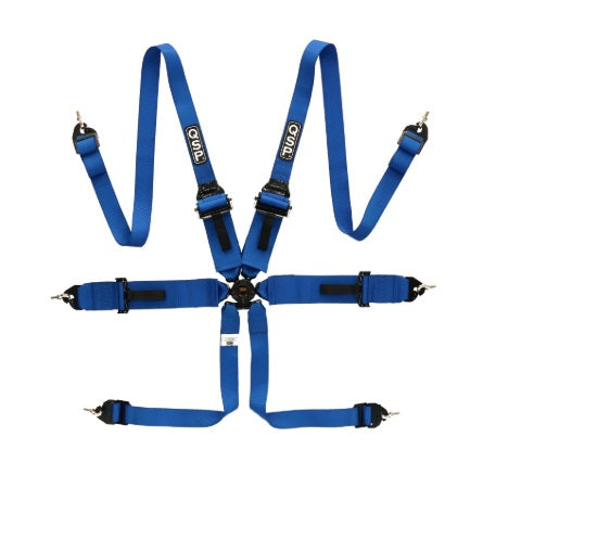 QSP 6 Point Safety Harness 3" HANS FIA - Endurance (Blue) - CDMSPORT