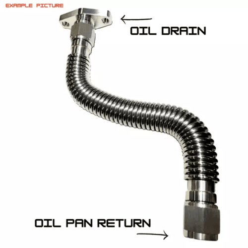 SPD Stainless Steel Turbo Oil Return Pipe AN12 - CDMSPORT