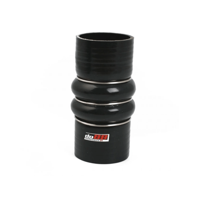 Silicone Hose Black Flex Connection 2-Humps - 3'' (76mm)