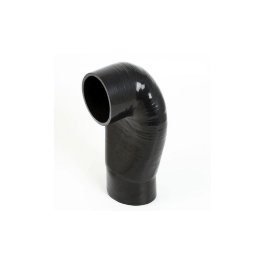 Silicone Hose Cobra Head Black - 4"