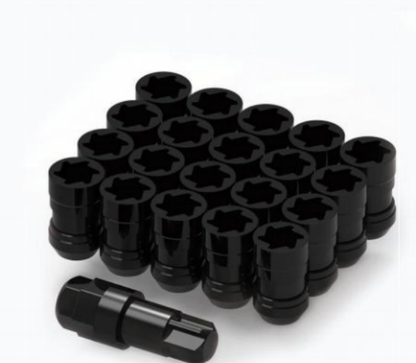 Hurricane Motorsport Wheel Nut Kit with Locking Sleeve M12x1,25 (Black)