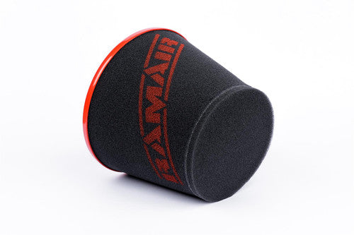 Ramair Large Foam Filter Aluminium Base 90mm (3.5inch) OD Red