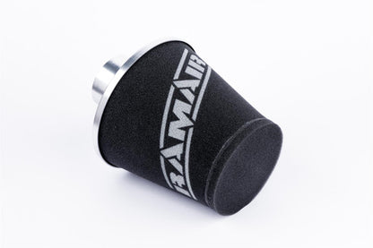 Ramair Medium Foam Filter Aluminium Base 90mm (3.5inch) OD Silver with Silicone Coupler