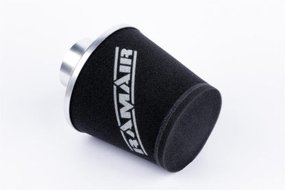 Ramair Small Foam Filter Aluminium Base 70mm (2.75inch) OD Silver