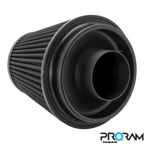 RamAir Performance Pleated Induction Kit for MK2 Focus ST with ECU Holder - Black Hoses