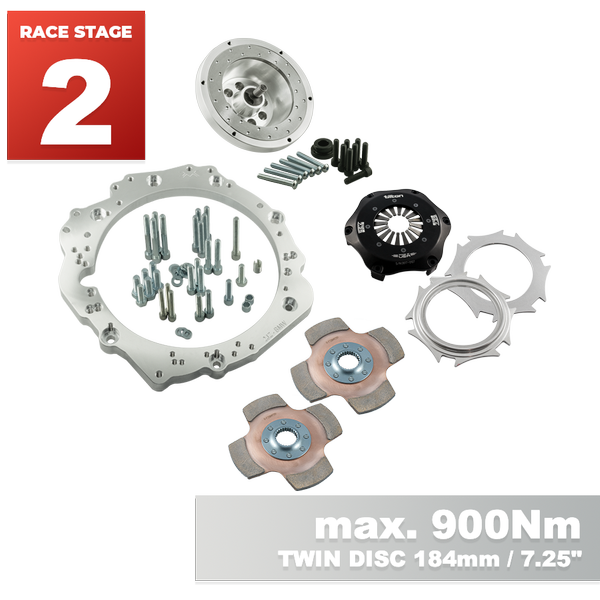 PMC Toyota 1JZ / 2JZ - BMW GS6 M57N HGU HGK Gearbox Adaptor Clutch Kit 184mm Twin Plate Clutch