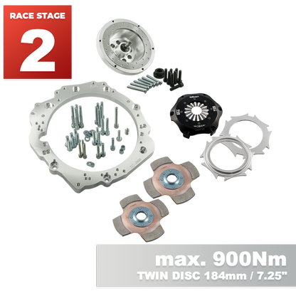 PMC Toyota 1JZ / 2JZ - BMW GS6 M57N HGU HGK Gearbox Adaptor Clutch Kit 184mm Twin Plate Clutch