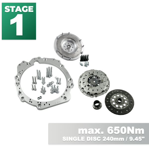 PMC Motorsport Toyota 1JZ / 2JZ - BMW M57 GS6-53DZ HGD / HGA / JGA Adaptor Clutch Kit (650NM)