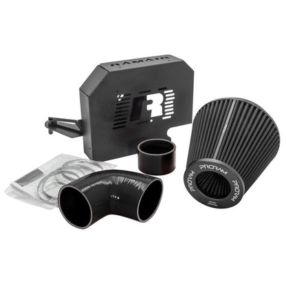 RamAir Performance Pleated Induction Kit for MK2 Focus ST with ECU Holder - Black Hoses