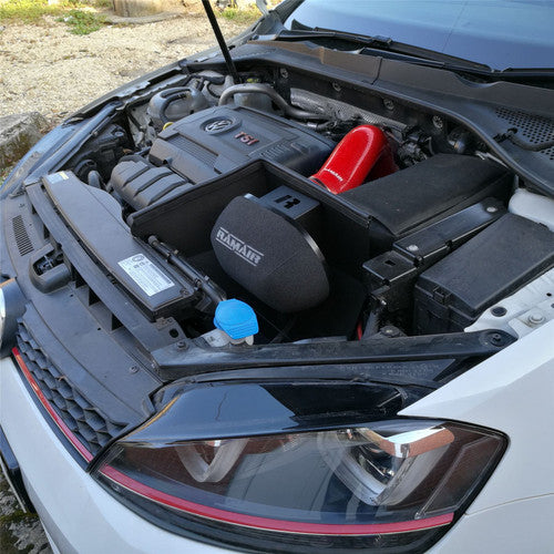 RamAir Performance Foam Induction Kit With Turbo Elbow for 2.0 TSI MQB VAG - Red Hose