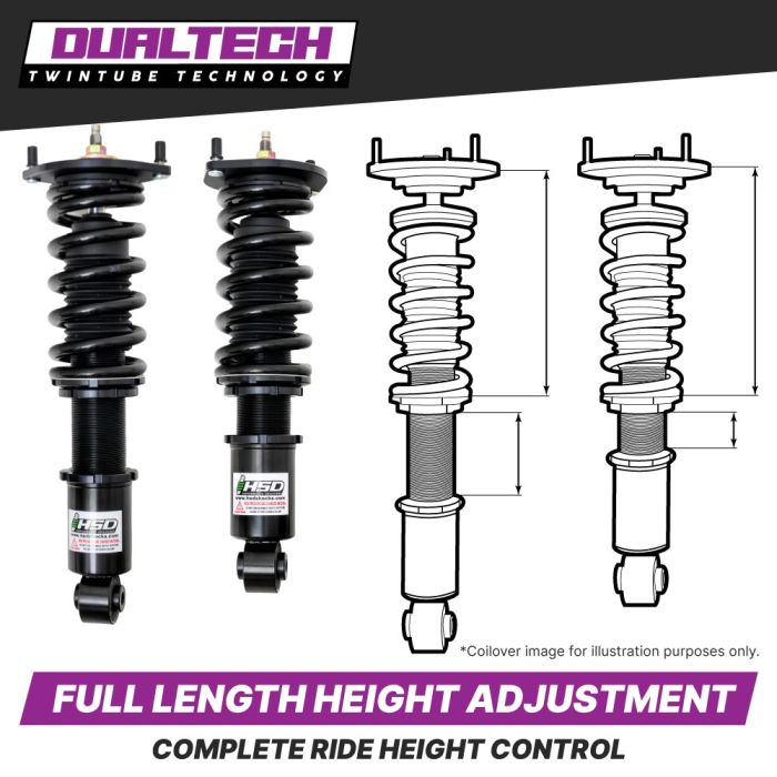 HSD Dualtech Coilovers BMW 3 Series F34 Gran Turismo 2WD and xDrive (13-20)