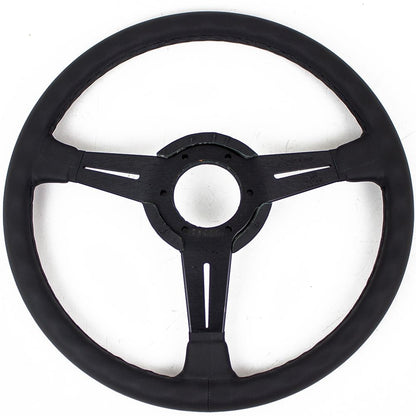 Nardi Classic Leather Steering Wheel Black Stitching Black Spokes 360mm