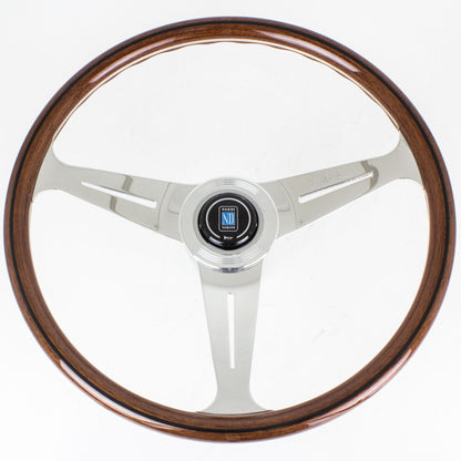 Nardi Classic Wood Steering Wheel Polished Spokes 340mm