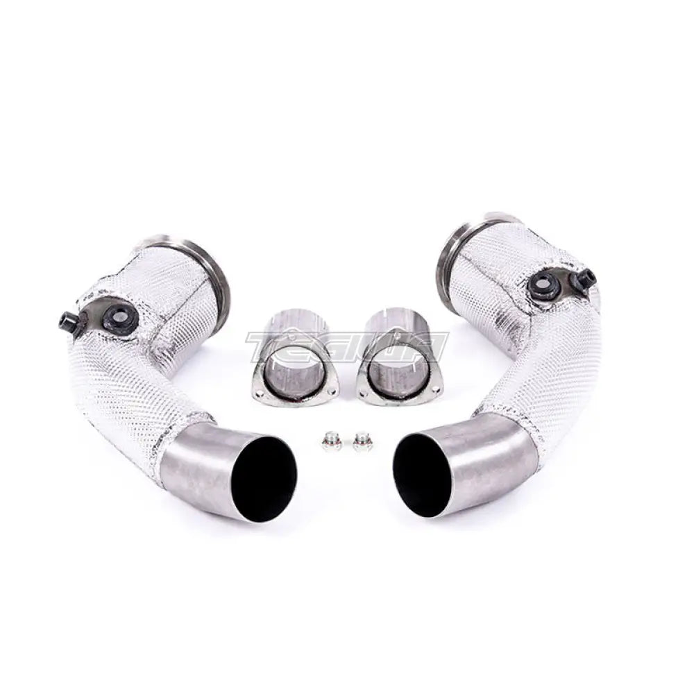Milltek Audi RS7 C8 4.0 V8 bi-turbo (Non OPF/GPF US/ROW Models) 2019-2023 Large-bore Exhaust Downpipes and Cat Bypass Exhaust Pipes Exhaust - Fits OE System