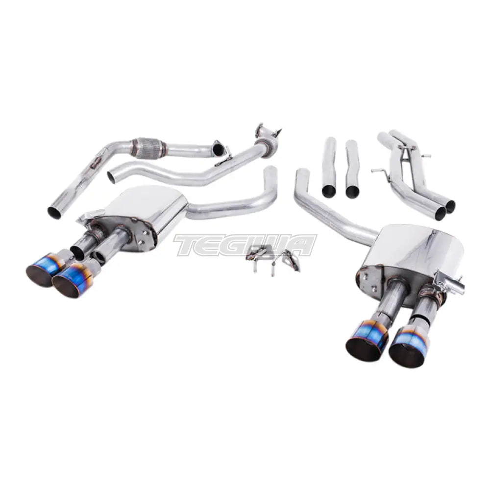 Milltek Audi S4 3.0 Turbo V6 B9 - Saloon/Sedan & Avant (Sport Diff Models Only & Without Brace Bars) 2016-2023 Cat-back Exhaust