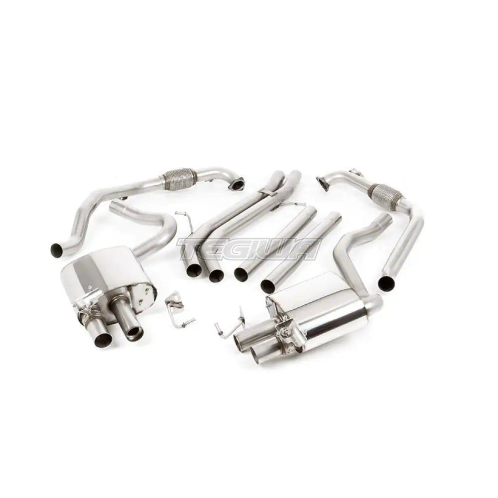 Milltek Audi S4 3.0 Turbo V6 B9 - Saloon/Sedan & Avant (Sport Diff Models Only & Without Brace Bars) 2016-2023 Cat-back Exhaust