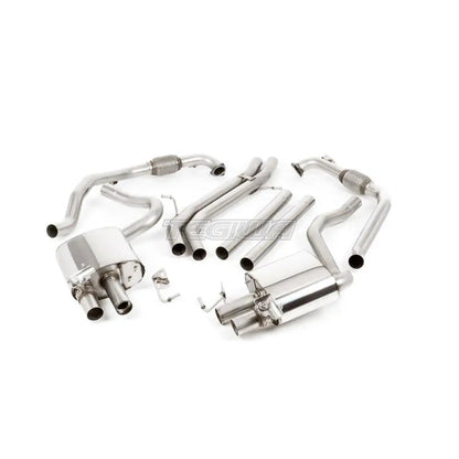 Milltek Audi S4 3.0 Turbo V6 B9 - Saloon/Sedan & Avant (Sport Diff Models Only & Without Brace Bars) 2016-2023 Cat-back Exhaust