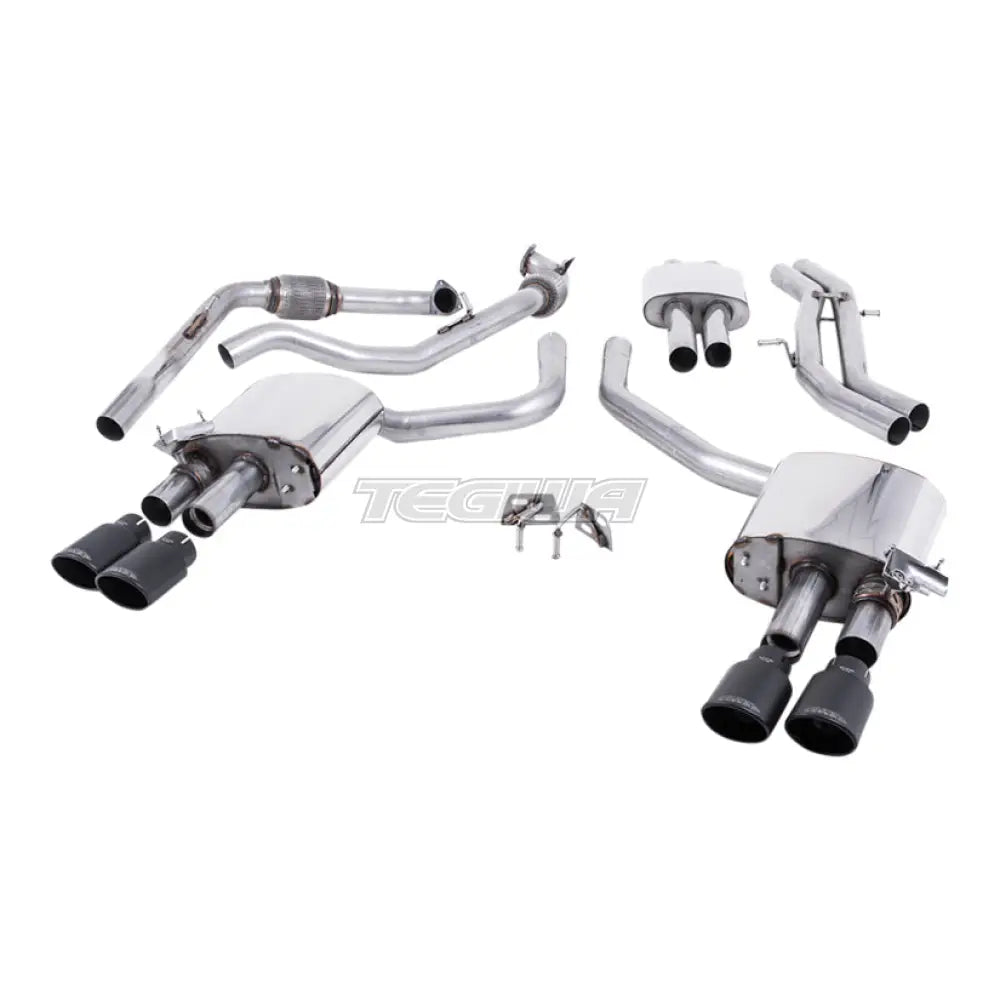 Milltek Audi S4 3.0 Turbo V6 B9 - Saloon/Sedan & Avant (Sport Diff Models Only & Without Brace Bars) 2016-2023 Cat-back Exhaust