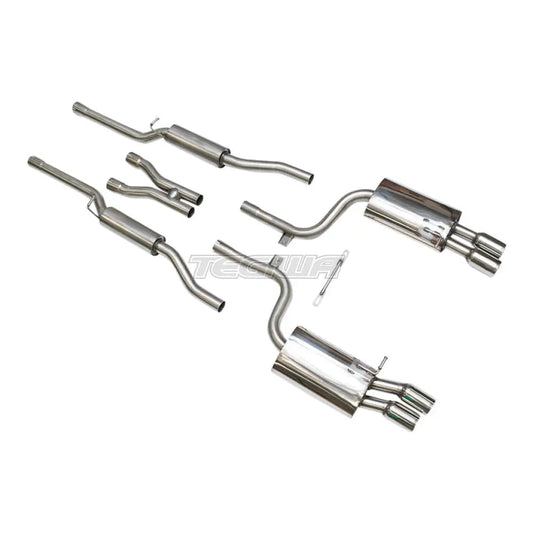 Milltek Audi S4 4.2 V8 quattro B7 Saloon/Sedan, Avant & Cabriolet 2004-2009 Cat-back Exhaust - Resonated