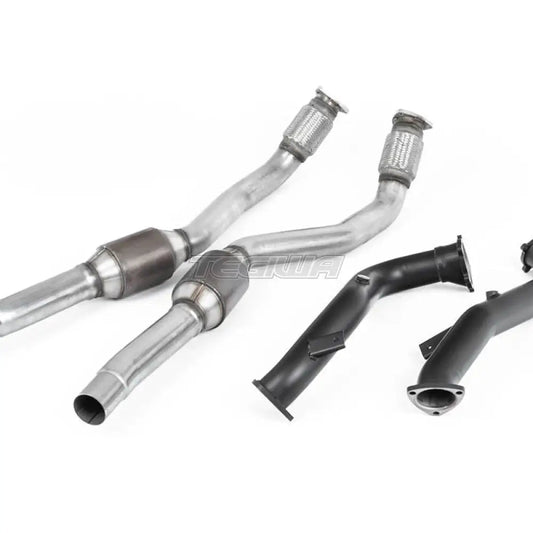 Milltek Audi S6 4.0 TFSI C7 quattro 2012-2018 Large Bore Exhaust Downpipes and Hi-Flow Sports Cats Exhaust - Milltek Fitment