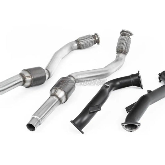 Milltek Audi S6 4.0 TFSI C7 quattro 2012-2018 Large Bore Exhaust Downpipes and Hi-Flow Sports Cats Exhaust - OE Fitment