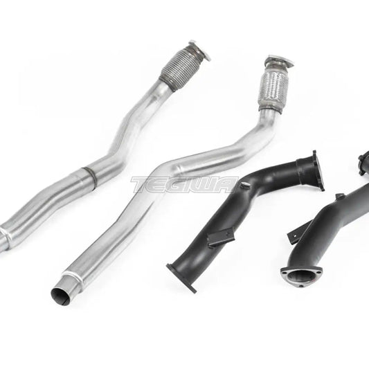 Milltek Audi S7 Sportback 4.0 TFSI quattro S tronic 2012-2018 Large-bore Exhaust Downpipes and Cat Bypass Exhaust Pipes Exhaust - OE Fitment