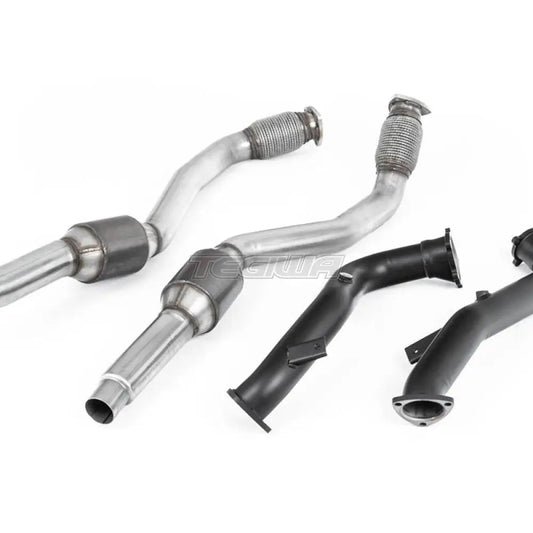 Milltek Audi S7 Sportback 4.0 TFSI quattro S tronic 2012-2018 Large Bore Exhaust Downpipes and Hi-Flow Sports Cats Exhaust - OE Fitment
