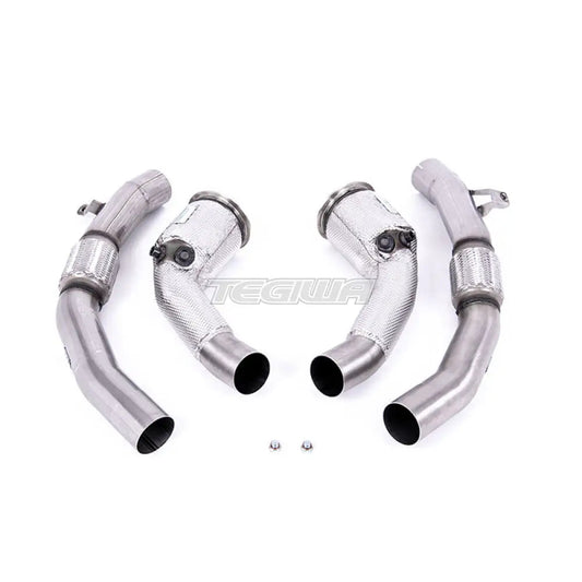 Milltek Audi S8 D5 4.0 TFSI V8 Saloon / Sedan (Non OPF/GPF US/ROW Models) 2020-2023 Large-bore Exhaust Downpipes and Cat Bypass Exhaust Pipes Exhaust - Milltek Fitment - SSXAU907