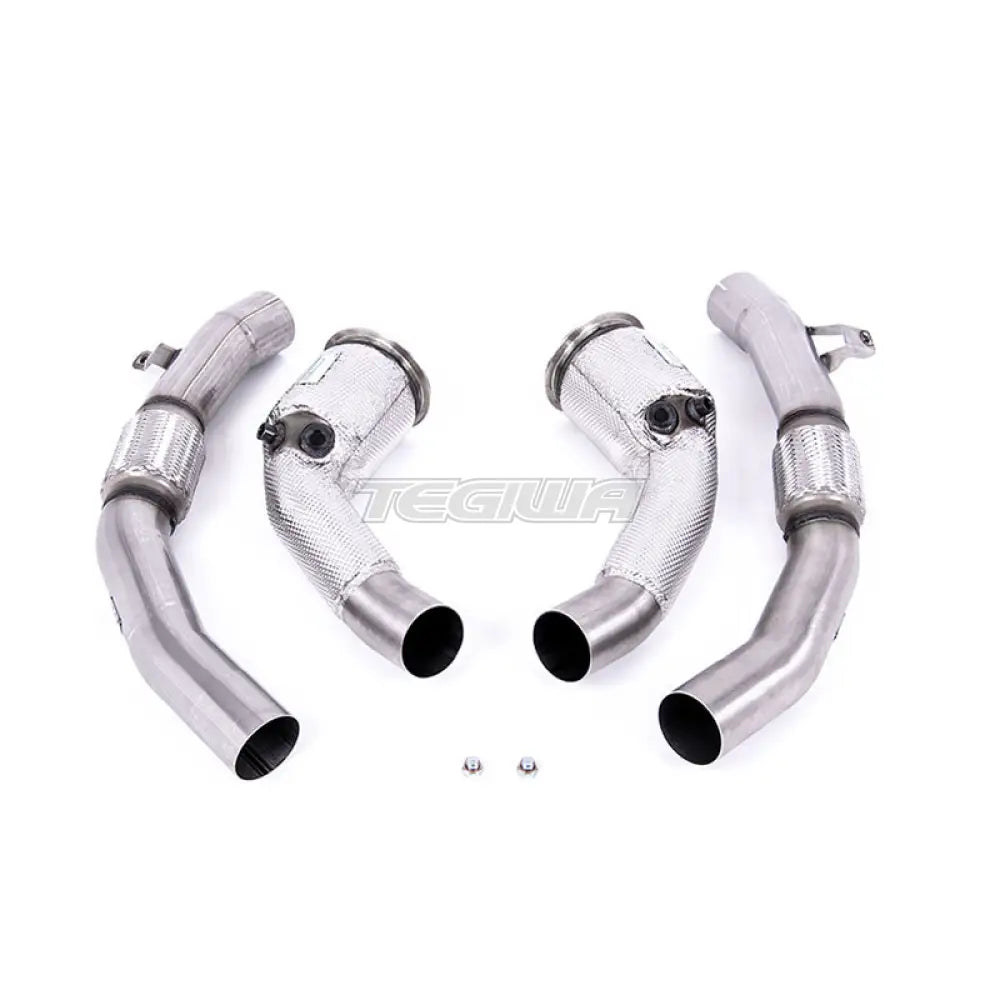 Milltek Audi S8 D5 4.0 TFSI V8 Saloon / Sedan (Non OPF/GPF US/ROW Models) 2020-2023 Large-bore Exhaust Downpipes and Cat Bypass Exhaust Pipes Exhaust - Milltek Fitment - SSXAU909