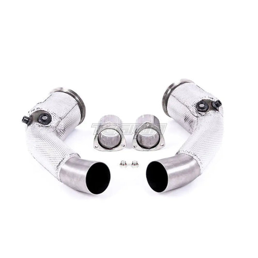 Milltek Audi S8 D5 4.0 TFSI V8 Saloon / Sedan (Non OPF/GPF US/ROW Models) 2020-2023 Large-bore Exhaust Downpipes and Cat Bypass Exhaust Pipes Exhaust - OE Fitment
