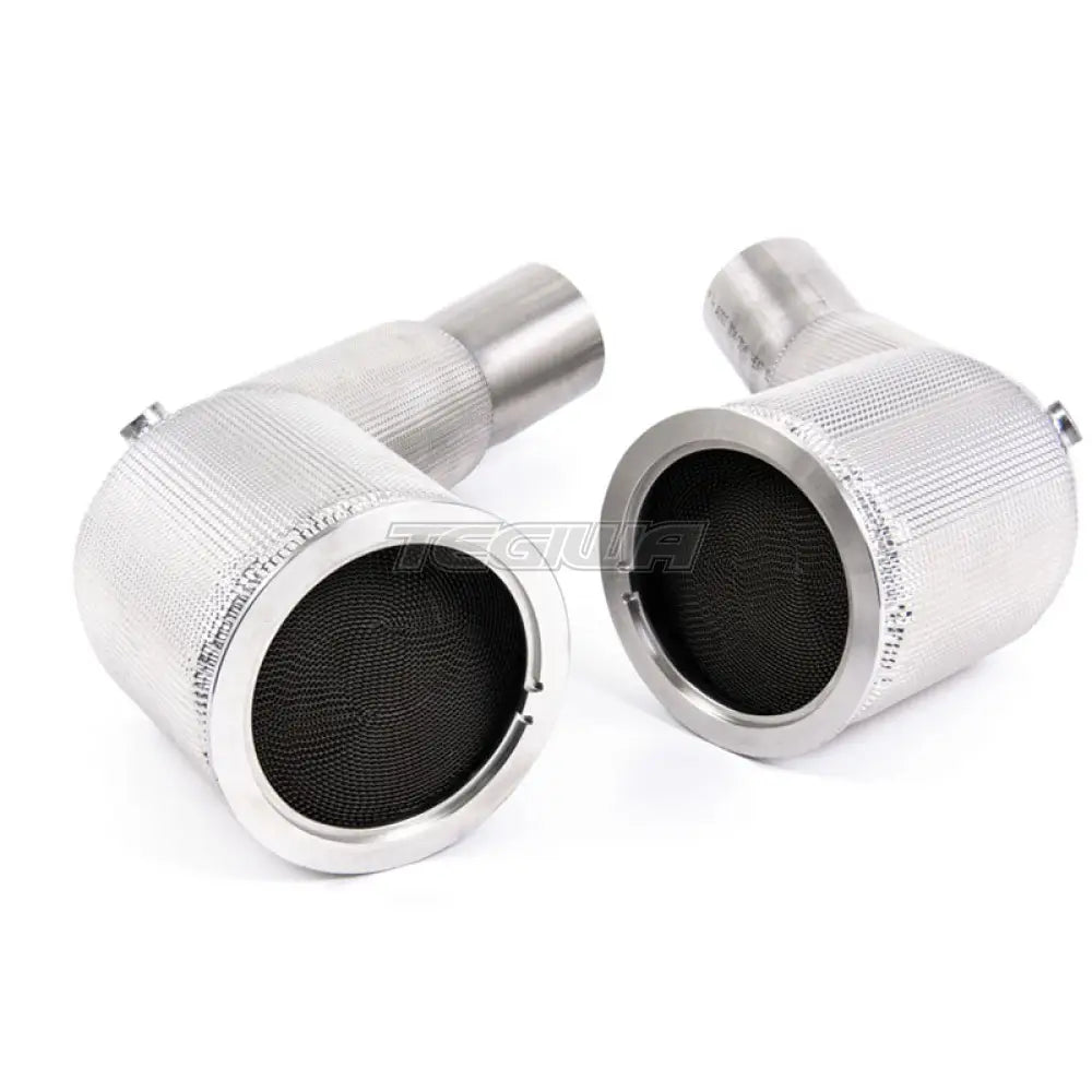 Milltek Audi S8 D5 4.0 TFSI V8 Saloon / Sedan (OPF/GPF UK/Euro Models) 2020-2023 Large Bore Exhaust Downpipes and Hi-Flow Sports Cats Exhaust - OE Fitment
