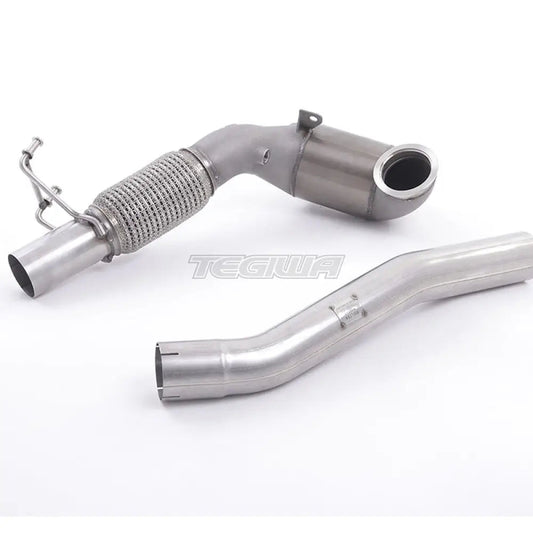 Milltek Skoda Octavia vRS 2.0 TSI 245PS Hatch & Estate (manual and DSG-auto Non-OPF/GPF & Post Facelift) 2018-2019 Cast Downpipe with Race Cat Exhaust