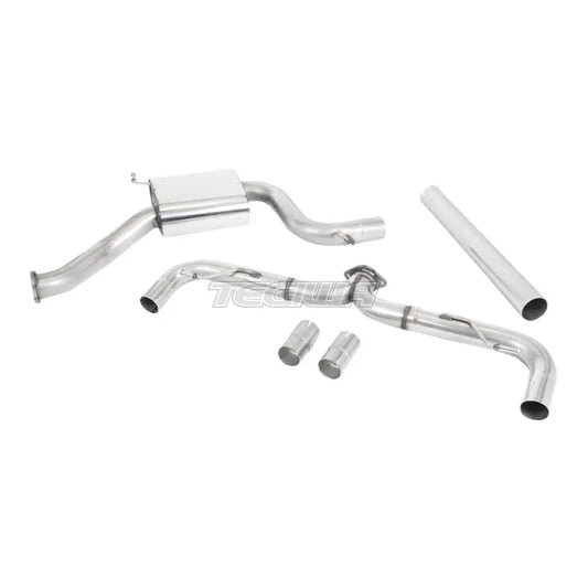 Milltek Volkswagen Golf MK7.5 GTi (Non Performance Pack Models & Non-GPF Equipped Models Only) 2017-2018 Cat-back Exhaust - Non-Resonated GT-100 Cerakote Black Trims