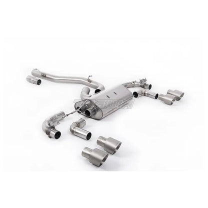 Milltek Volkswagen Golf Mk7.5 R 2.0 TSI 300PS (GPF Equipped Models Only) - 80mm Race Systems 2019-2022 Cat-back Exhaust