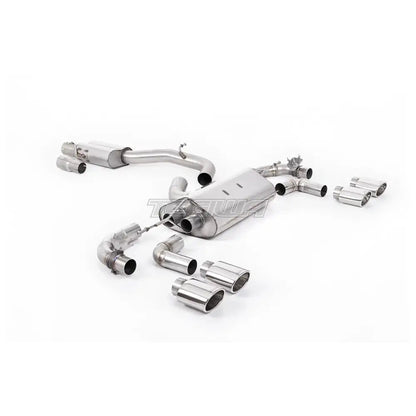 Milltek Volkswagen Golf Mk7.5 R 2.0 TSI 300PS (GPF Equipped Models Only) - 80mm Race Systems 2019-2022 Cat-back Exhaust