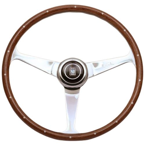 Nardi ANNI 50 Wood Steering Wheel Polished Spokes 380mm