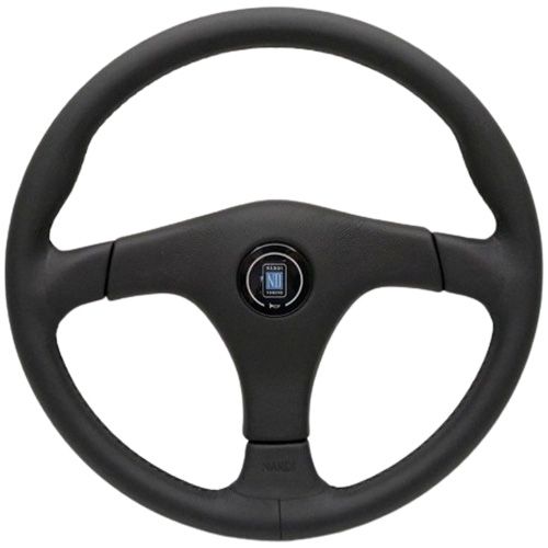 Nardi Gara Leather Steering Wheel Black Stitching 365mm