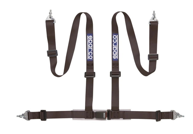 Sparco 4 Point Safety Harness - Street (Black) - CDMSPORT